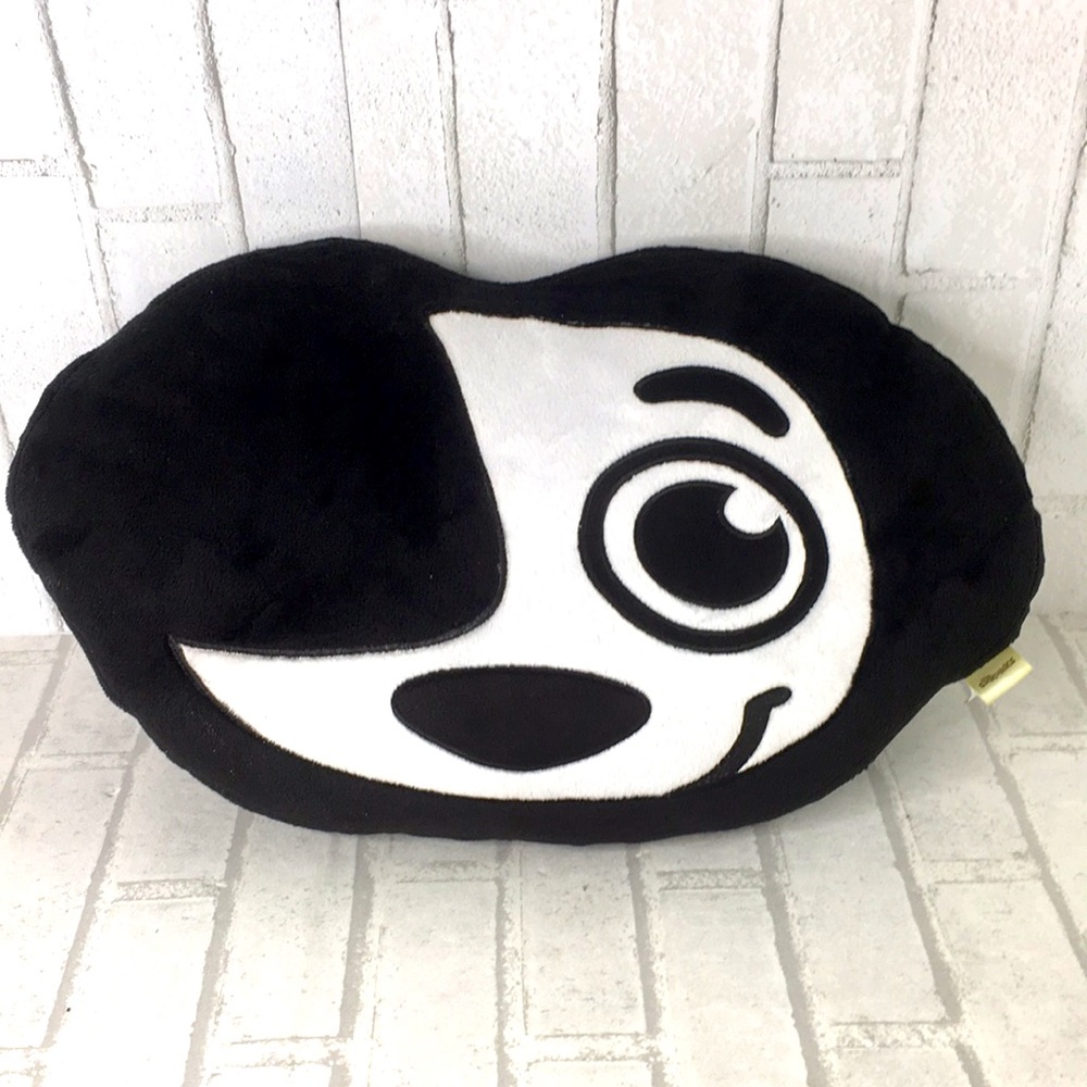 The Shrunks Fleece Pillow Black White "Sunny" *E1